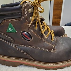 Snap-on steel toed boots